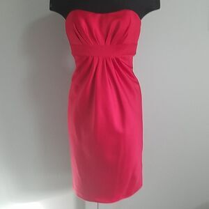 Alfred Angelo Red Strapless Bridesmaid's Dress (0)